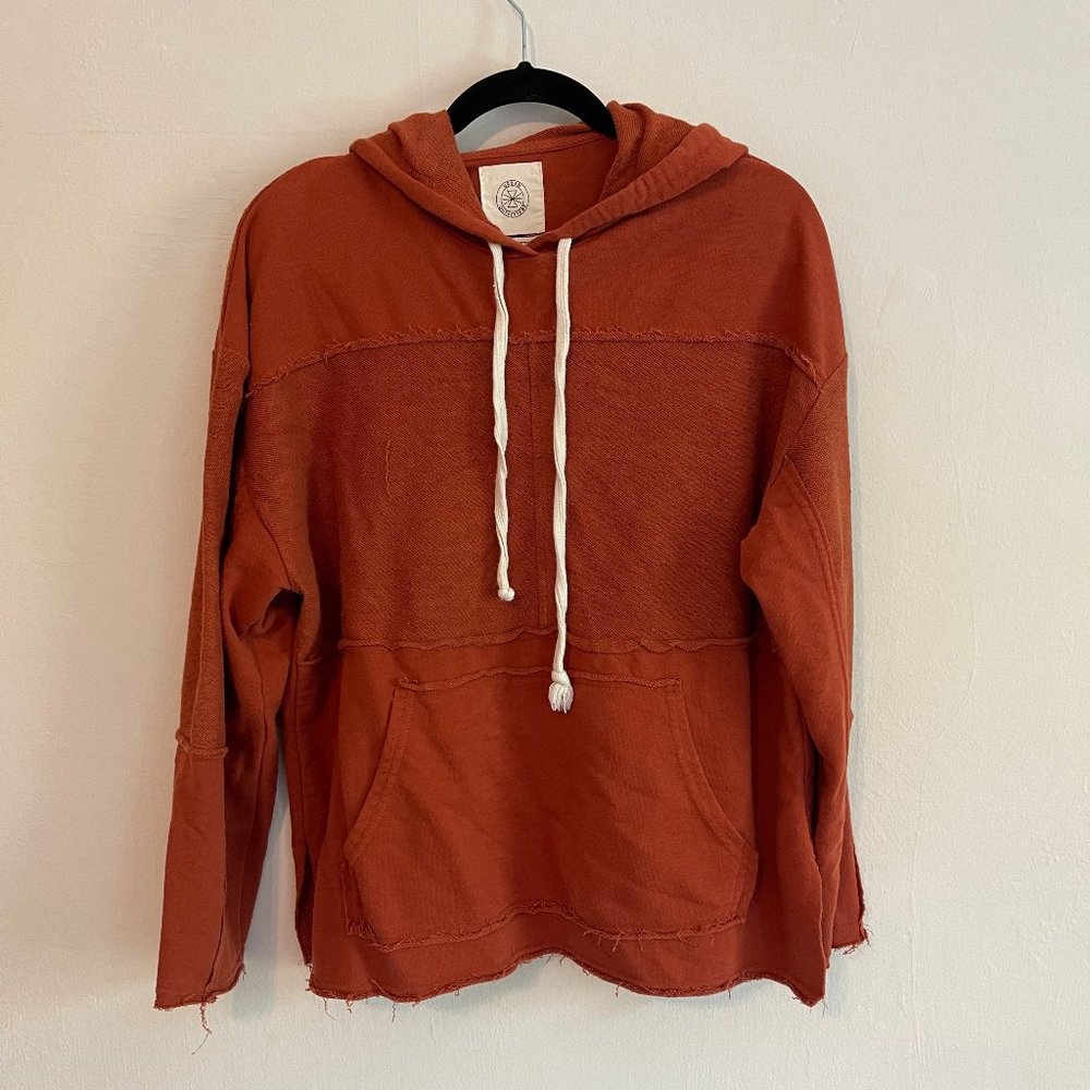Orange Casual Sweatshirt